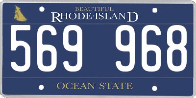 RI license plate 569968