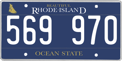 RI license plate 569970