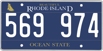RI license plate 569974