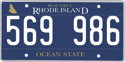 RI license plate 569986
