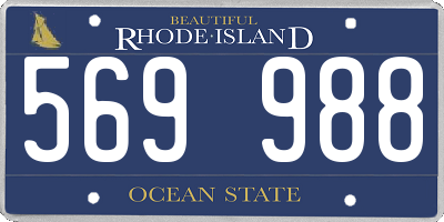 RI license plate 569988