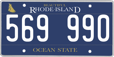 RI license plate 569990