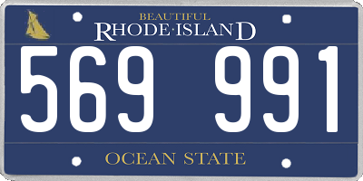 RI license plate 569991