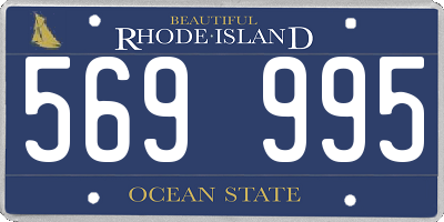 RI license plate 569995