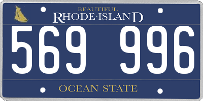 RI license plate 569996