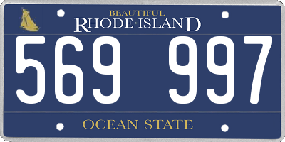 RI license plate 569997