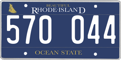 RI license plate 570044