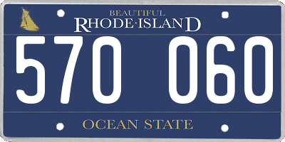 RI license plate 570060