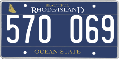 RI license plate 570069