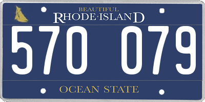 RI license plate 570079