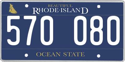 RI license plate 570080