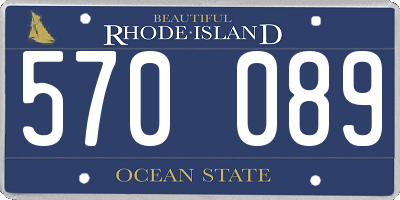 RI license plate 570089