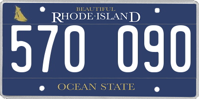RI license plate 570090