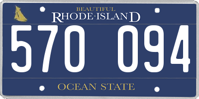 RI license plate 570094