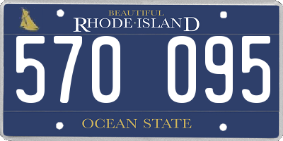 RI license plate 570095