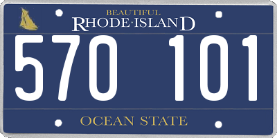 RI license plate 570101