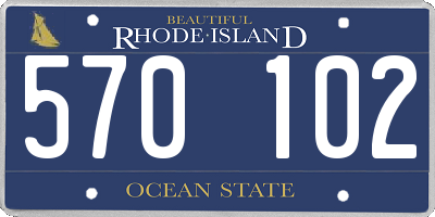 RI license plate 570102