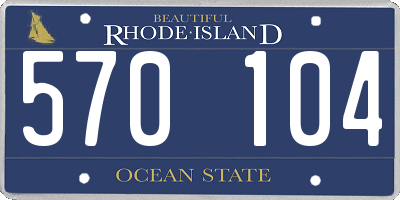RI license plate 570104