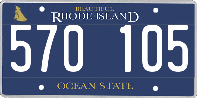 RI license plate 570105