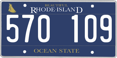 RI license plate 570109