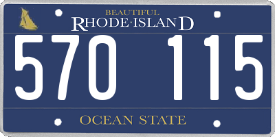 RI license plate 570115