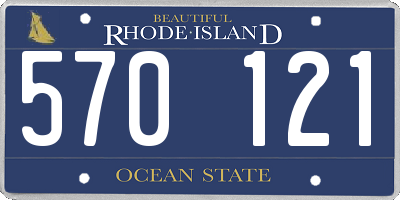 RI license plate 570121