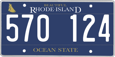 RI license plate 570124