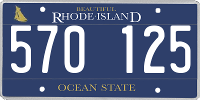RI license plate 570125