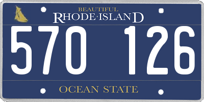 RI license plate 570126