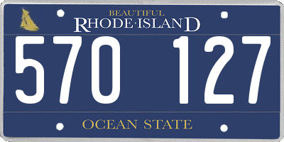 RI license plate 570127
