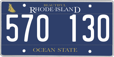 RI license plate 570130