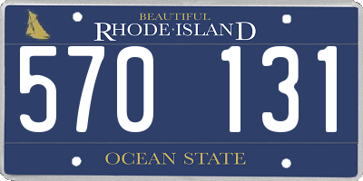 RI license plate 570131