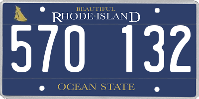 RI license plate 570132