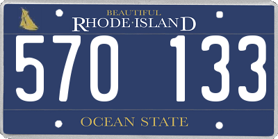RI license plate 570133