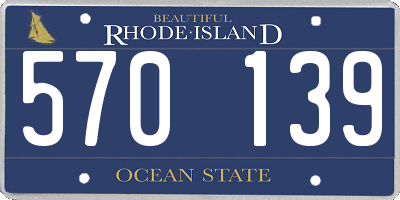 RI license plate 570139