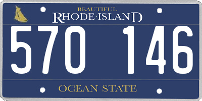 RI license plate 570146