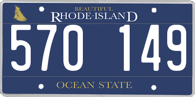 RI license plate 570149