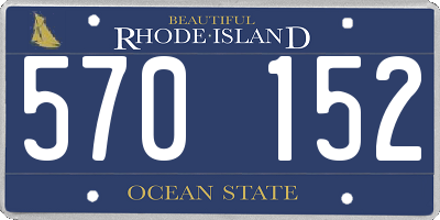 RI license plate 570152