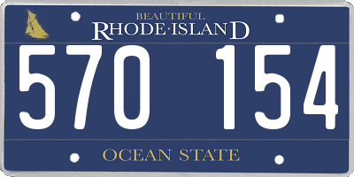 RI license plate 570154