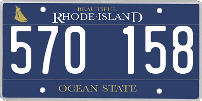 RI license plate 570158