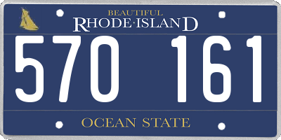 RI license plate 570161