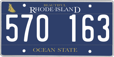 RI license plate 570163