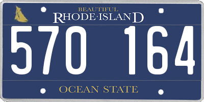 RI license plate 570164