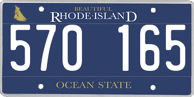 RI license plate 570165