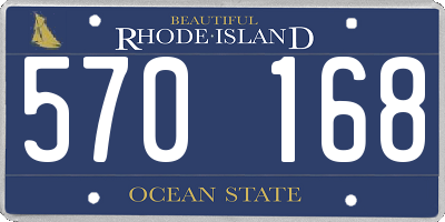 RI license plate 570168