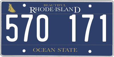 RI license plate 570171