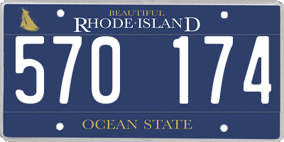 RI license plate 570174