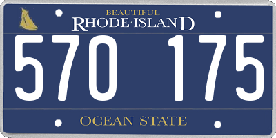 RI license plate 570175