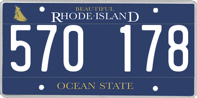RI license plate 570178