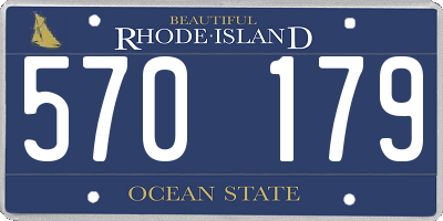RI license plate 570179